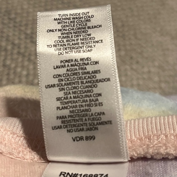 Lands' End Girl's 3 Pc Pajamas Robe Top Bottom Flame Resistant Set Size L 14-16 - Picture 4 of 9